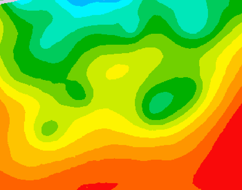 GDPS 500 millibar geopotential height 060 hour forecast chart for Canada based on 2026/08/27 1200Z data