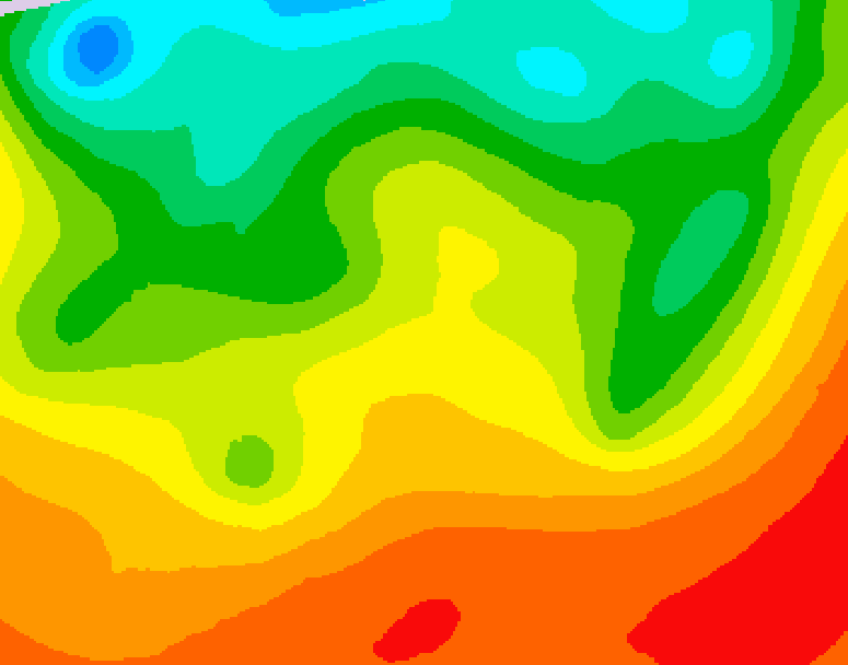 GDPS 500 millibar geopotential height 084 hour forecast chart for Canada based on 2026/08/27 1200Z data