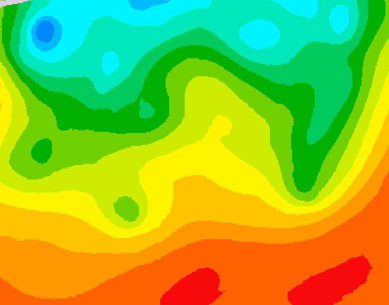 GDPS 500 millibar geopotential height 090 hour forecast chart for Canada based on 2026/08/27 1200Z data