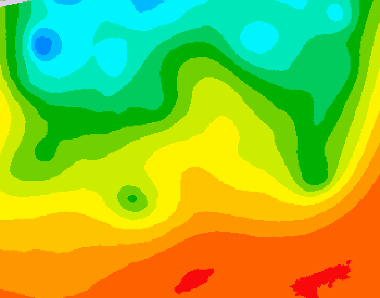 GDPS 500 millibar geopotential height 096 hour forecast chart for Canada based on 2026/08/27 1200Z data