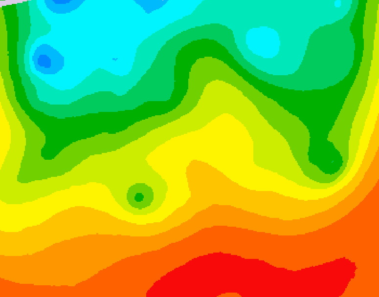 GDPS 500 millibar geopotential height 102 hour forecast chart for Canada based on 2026/08/27 1200Z data