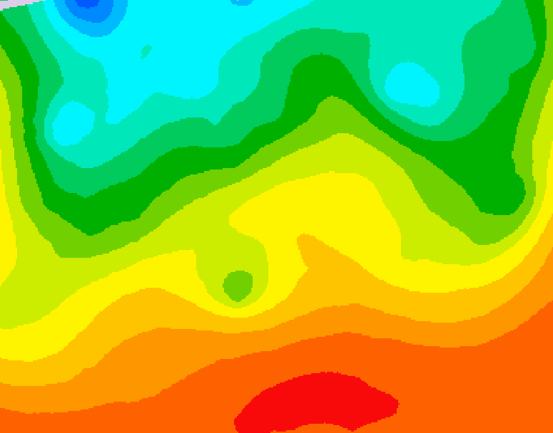 GDPS 500 millibar geopotential height 114 hour forecast chart for Canada based on 2026/08/27 1200Z data