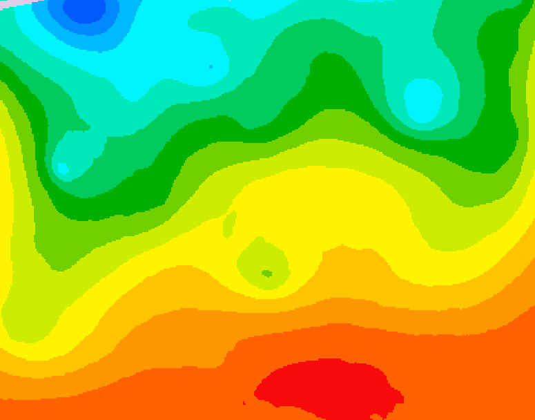 GDPS 500 millibar geopotential height 126 hour forecast chart for Canada based on 2026/08/27 1200Z data