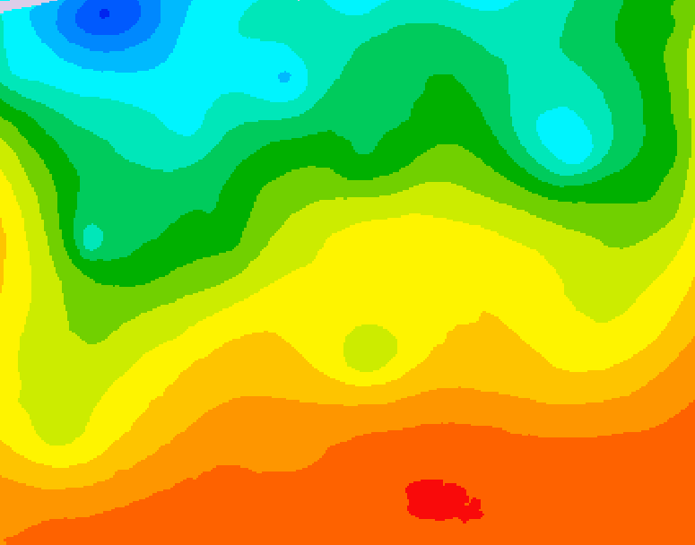 GDPS 500 millibar geopotential height 132 hour forecast chart for Canada based on 2026/08/27 1200Z data
