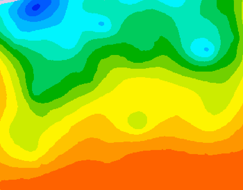 GDPS 500 millibar geopotential height 138 hour forecast chart for Canada based on 2026/08/27 1200Z data