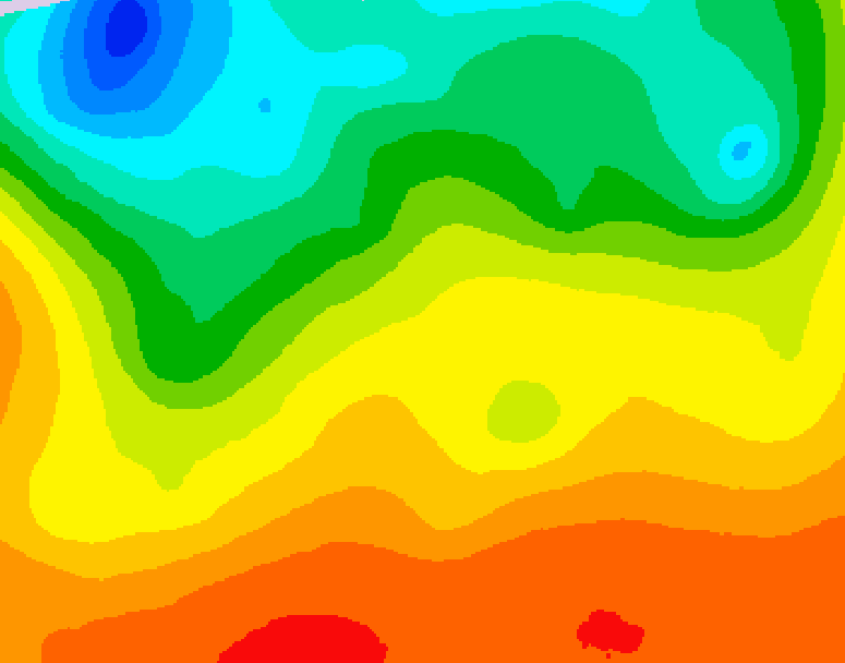 GDPS 500 millibar geopotential height 150 hour forecast chart for Canada based on 2026/08/27 1200Z data