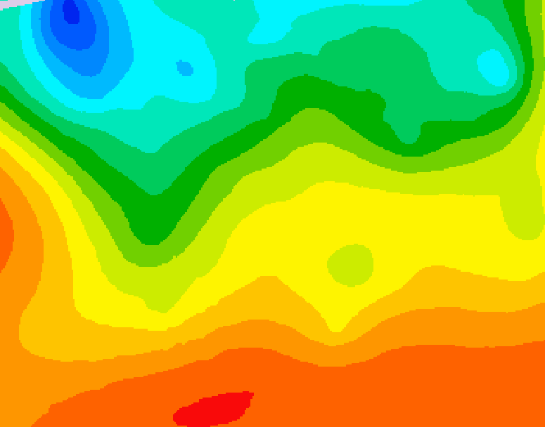 GDPS 500 millibar geopotential height 162 hour forecast chart for Canada based on 2026/08/27 1200Z data