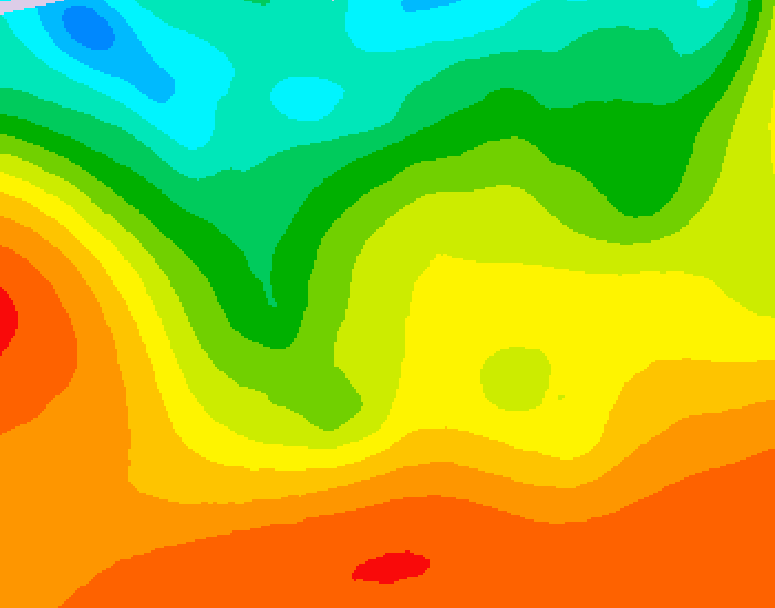 GDPS 500 millibar geopotential height 180 hour forecast chart for Canada based on 2026/08/27 1200Z data