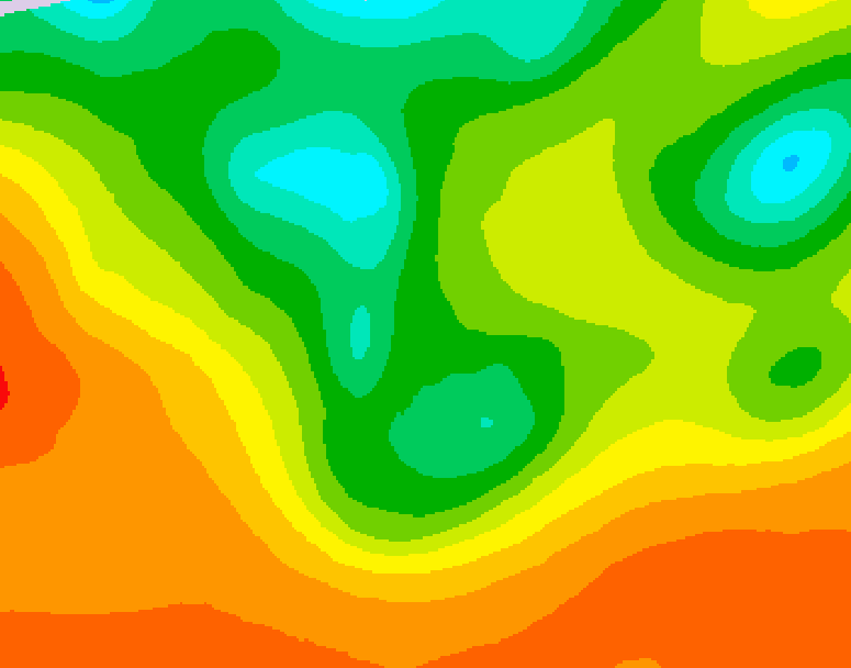 GDPS 500 millibar geopotential height 234 hour forecast chart for Canada based on 2026/08/27 1200Z data
