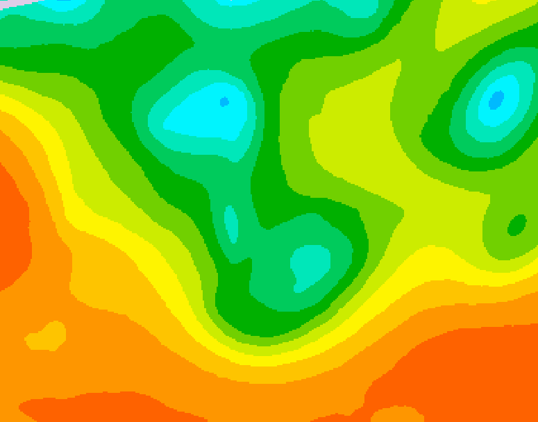 GDPS 500 millibar geopotential height 240 hour forecast chart for Canada based on 2026/08/27 1200Z data