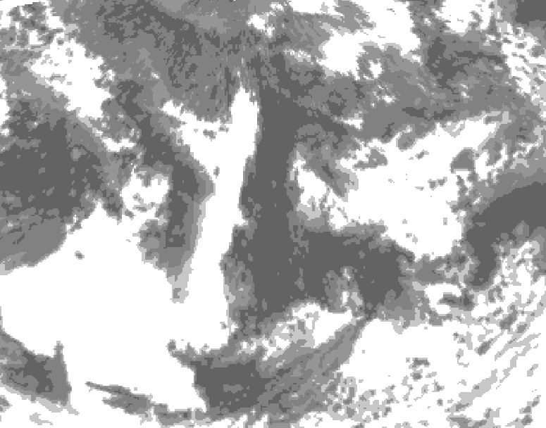 GDPS total cloud 234 hour forecast chart for Canada based on 2026/08/27 0000Z data
