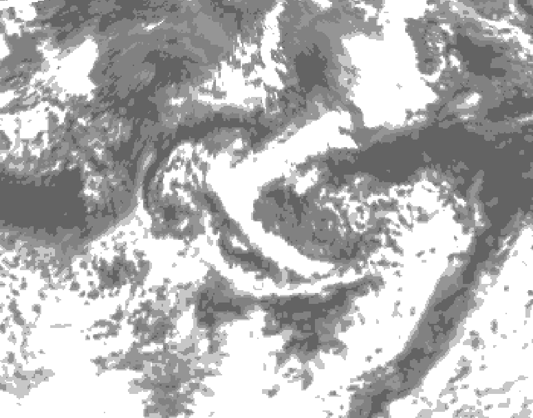 GDPS total cloud 060 hour forecast chart for Canada based on 2026/08/27 1200Z data