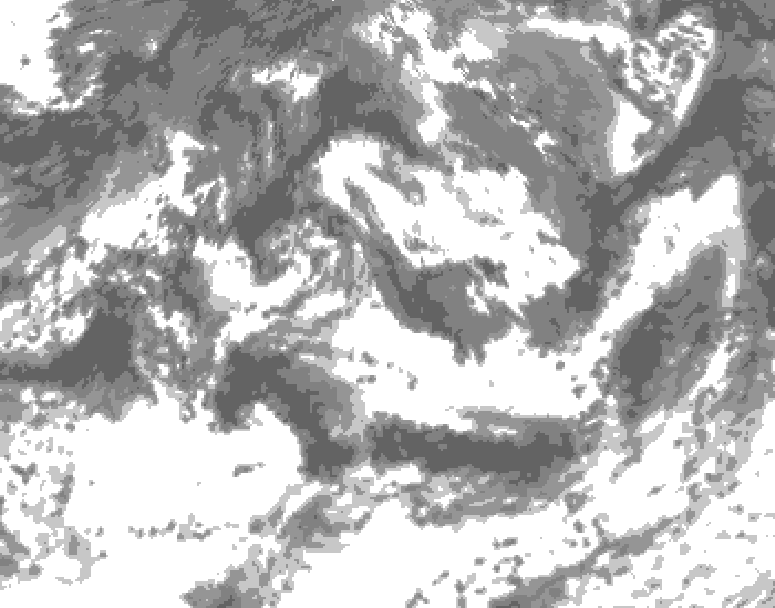 GDPS total cloud 090 hour forecast chart for Canada based on 2026/08/27 1200Z data