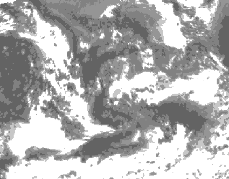 GDPS total cloud 192 hour forecast chart for Canada based on 2026/08/27 1200Z data