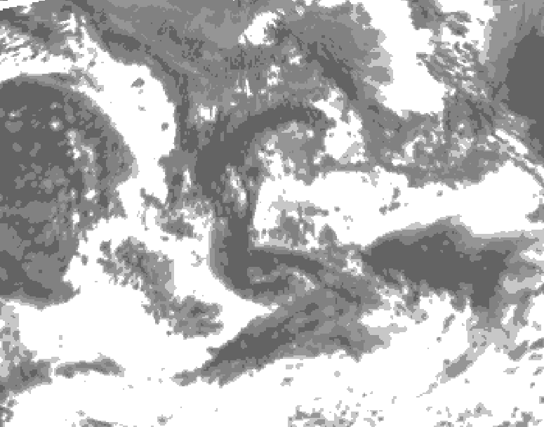 GDPS total cloud 198 hour forecast chart for Canada based on 2026/08/27 1200Z data
