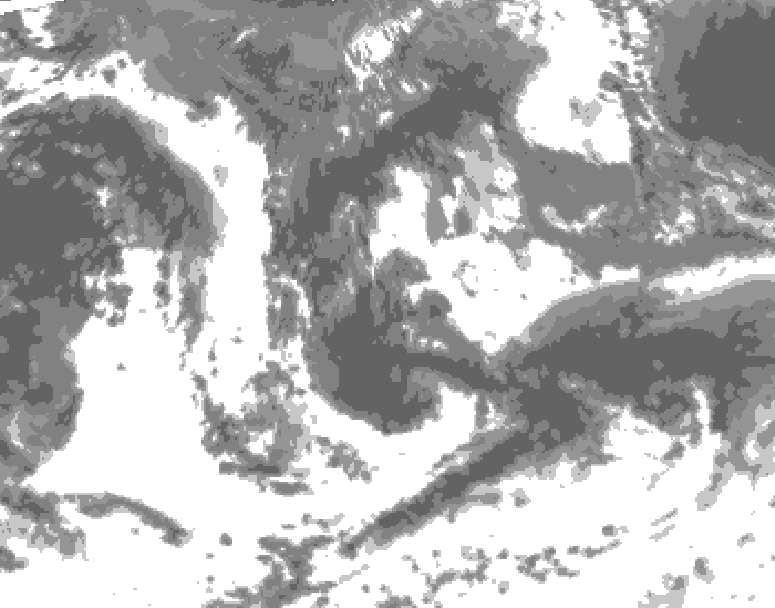 GDPS total cloud 210 hour forecast chart for Canada based on 2026/08/27 1200Z data