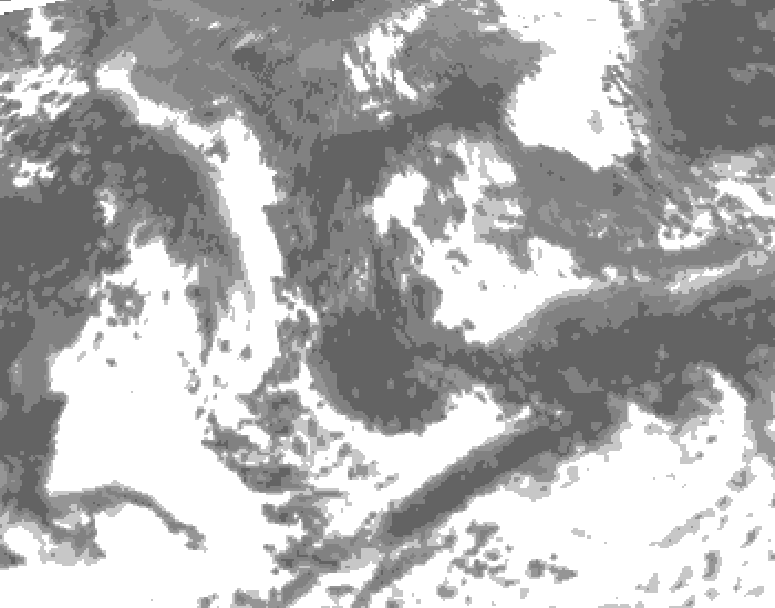 GDPS total cloud 216 hour forecast chart for Canada based on 2026/08/27 1200Z data