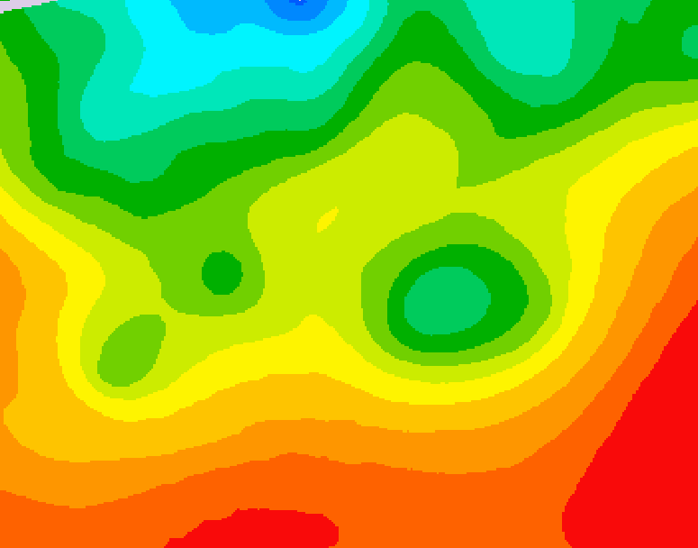 GDPS 500 millibar geopotential height 024 hour forecast chart for Canada based on 2026/08/28 1200Z data