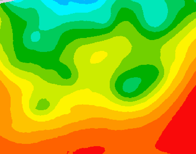 GDPS 500 millibar geopotential height 036 hour forecast chart for Canada based on 2026/08/28 1200Z data