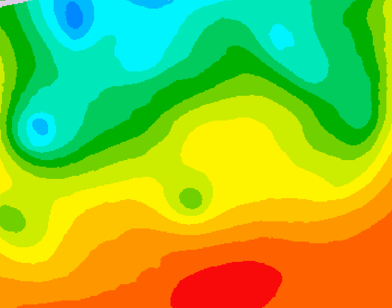 GDPS 500 millibar geopotential height 096 hour forecast chart for Canada based on 2026/08/28 1200Z data