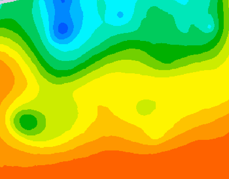 GDPS 500 millibar geopotential height 150 hour forecast chart for Canada based on 2026/08/28 1200Z data
