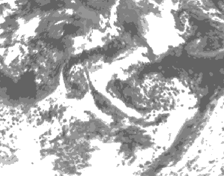 GDPS total cloud 048 hour forecast chart for Canada based on 2026/08/28 0000Z data