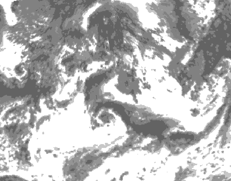 GDPS total cloud 090 hour forecast chart for Canada based on 2026/08/28 1200Z data