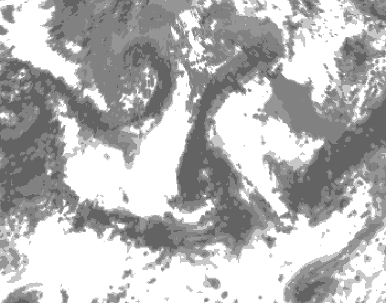 GDPS total cloud 216 hour forecast chart for Canada based on 2026/08/28 1200Z data
