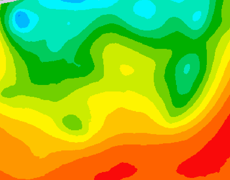 GDPS 500 millibar geopotential height 048 hour forecast chart for Canada based on 2026/08/29 0000Z data