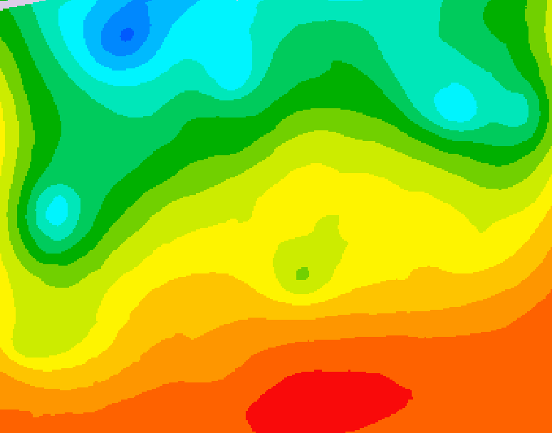 GDPS 500 millibar geopotential height 096 hour forecast chart for Canada based on 2026/08/29 0000Z data