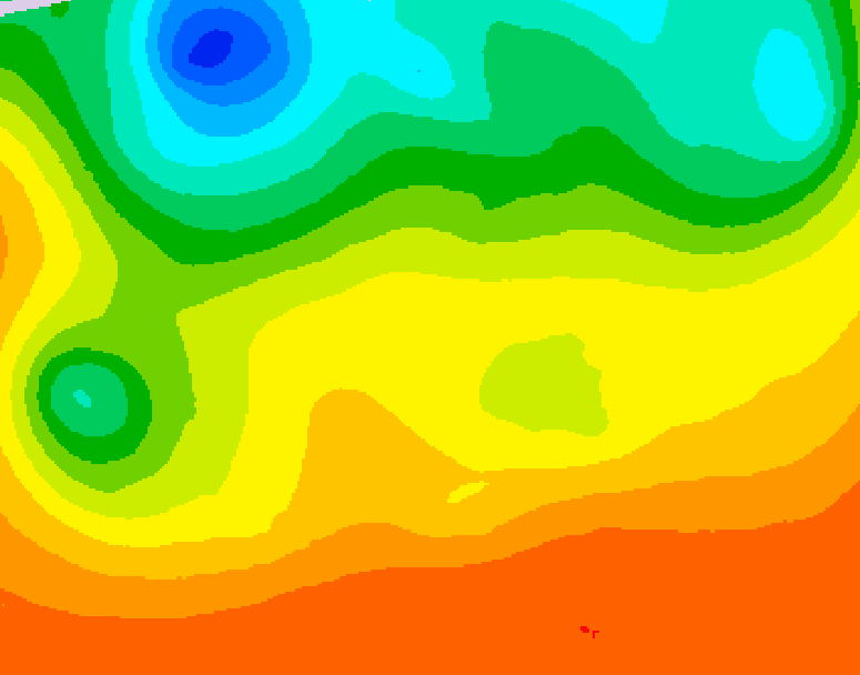 GDPS 500 millibar geopotential height 120 hour forecast chart for Canada based on 2026/08/29 0000Z data