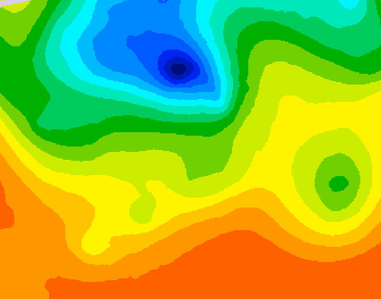GDPS 500 millibar geopotential height 216 hour forecast chart for Canada based on 2026/08/29 0000Z data