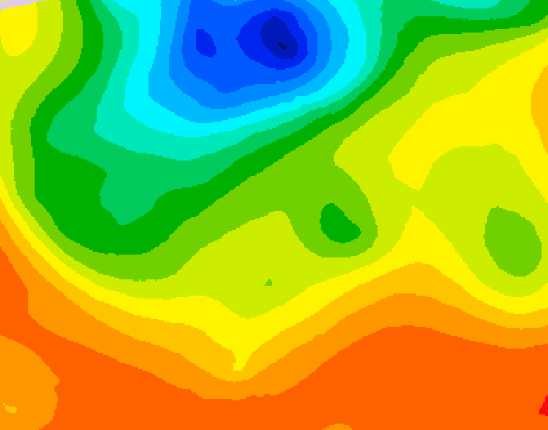 GDPS 500 millibar geopotential height 240 hour forecast chart for Canada based on 2026/08/29 0000Z data