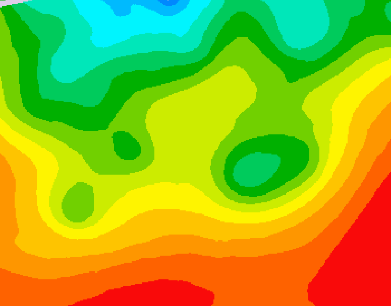 GDPS 500 millibar geopotential height 006 hour forecast chart for Canada based on 2026/08/29 1200Z data