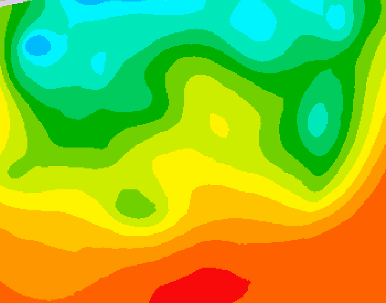 GDPS 500 millibar geopotential height 042 hour forecast chart for Canada based on 2026/08/29 1200Z data