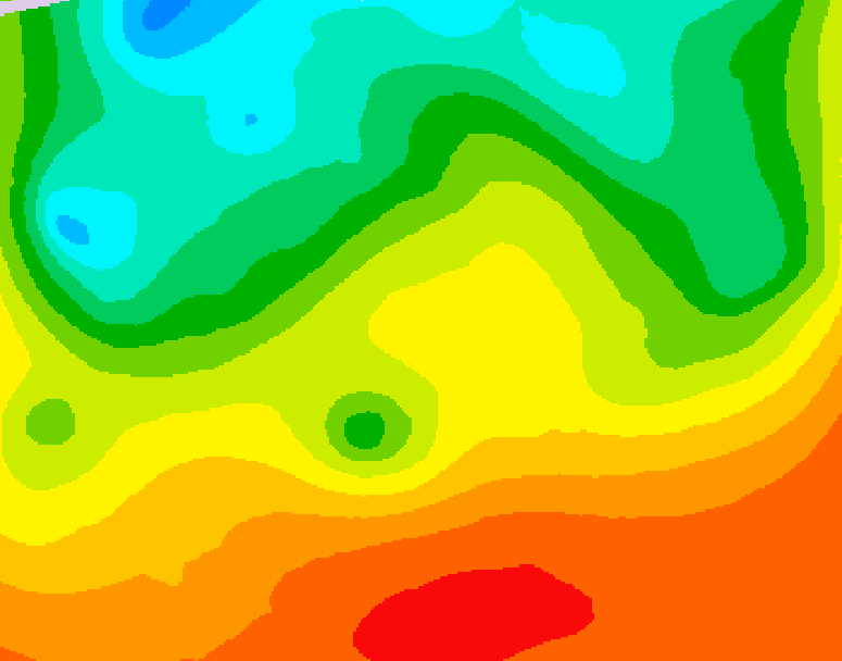 GDPS 500 millibar geopotential height 060 hour forecast chart for Canada based on 2026/08/29 1200Z data