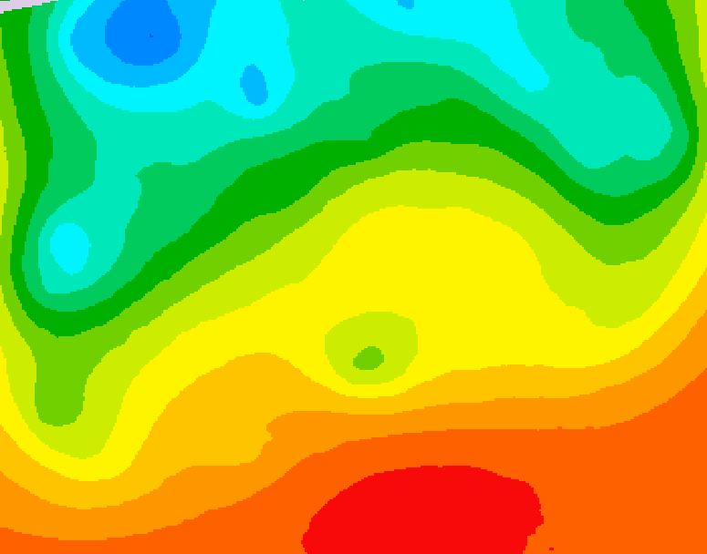 GDPS 500 millibar geopotential height 078 hour forecast chart for Canada based on 2026/08/29 1200Z data