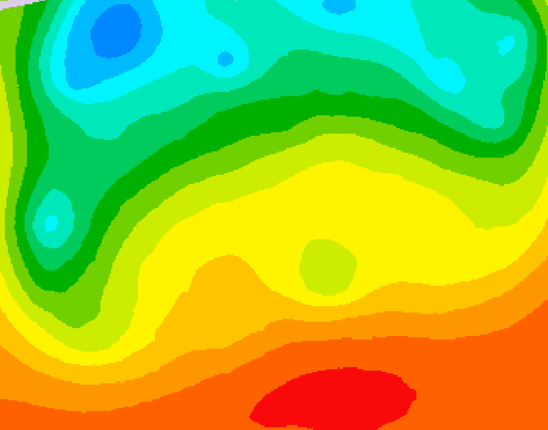 GDPS 500 millibar geopotential height 090 hour forecast chart for Canada based on 2026/08/29 1200Z data