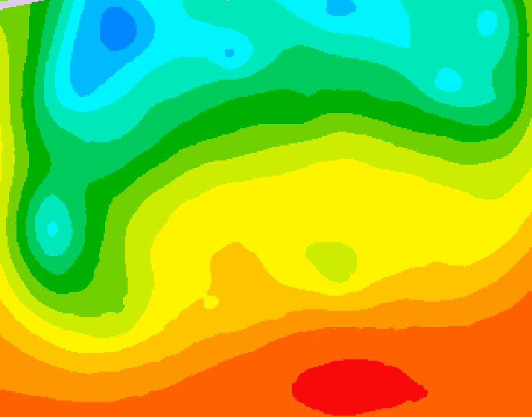 GDPS 500 millibar geopotential height 096 hour forecast chart for Canada based on 2026/08/29 1200Z data