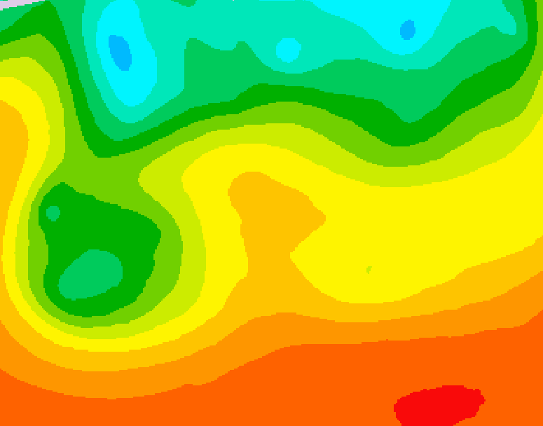 GDPS 500 millibar geopotential height 126 hour forecast chart for Canada based on 2026/08/29 1200Z data