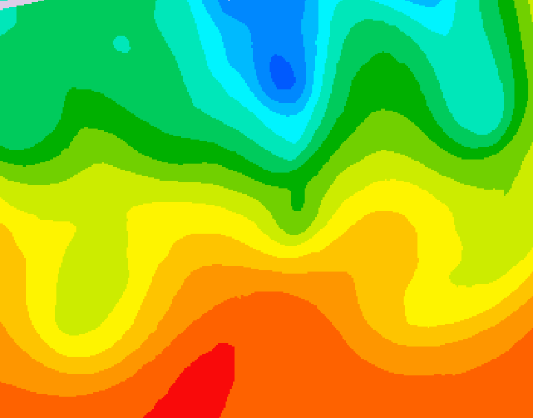 GDPS 500 millibar geopotential height 198 hour forecast chart for Canada based on 2026/08/29 1200Z data