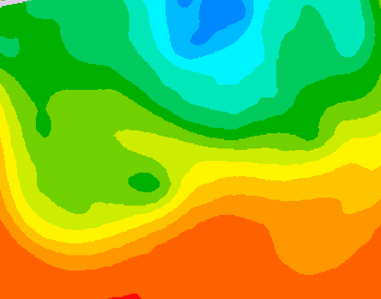 GDPS 500 millibar geopotential height 234 hour forecast chart for Canada based on 2026/08/29 1200Z data