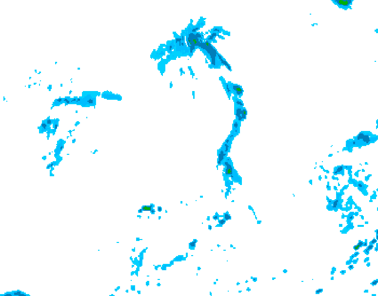 GDPS precipitation 216 hour forecast chart for Canada based on 2026/08/29 0000Z data