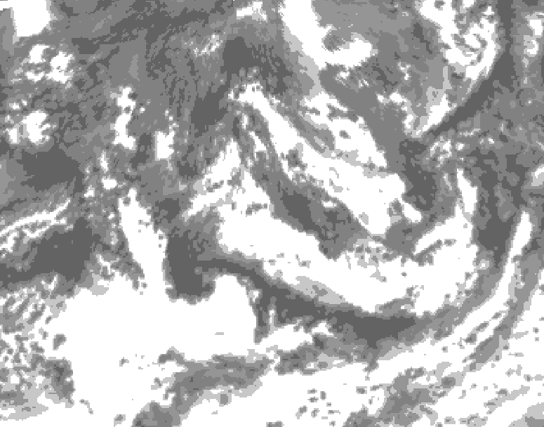 GDPS total cloud 060 hour forecast chart for Canada based on 2026/08/29 0000Z data