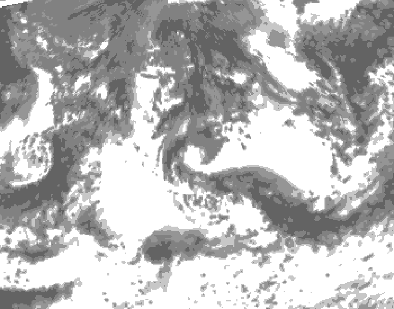 GDPS total cloud 096 hour forecast chart for Canada based on 2026/08/29 0000Z data