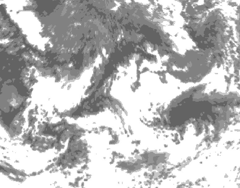 GDPS total cloud 168 hour forecast chart for Canada based on 2026/08/29 0000Z data