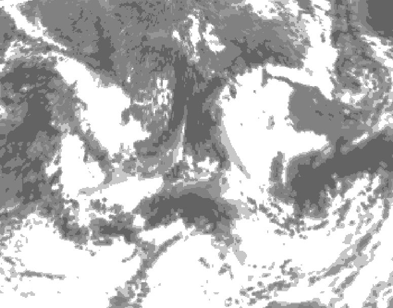 GDPS total cloud 192 hour forecast chart for Canada based on 2026/08/29 0000Z data