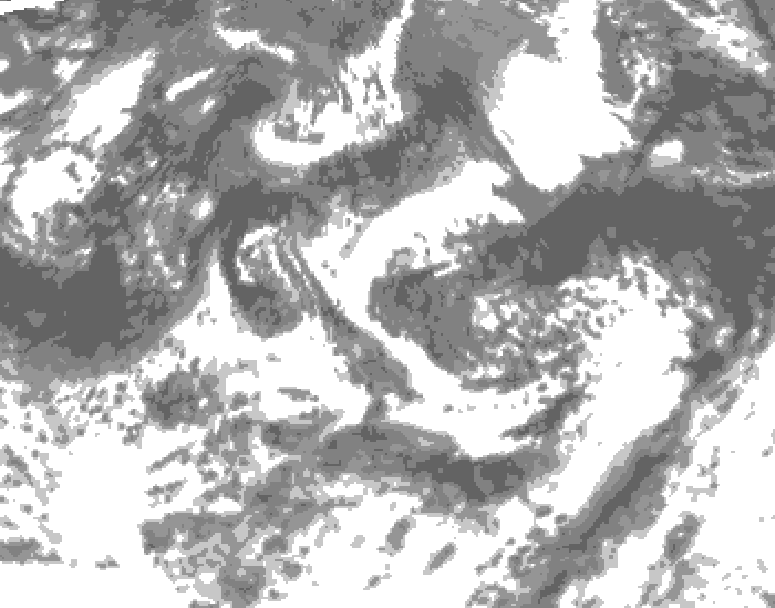 GDPS total cloud 012 hour forecast chart for Canada based on 2026/08/29 1200Z data