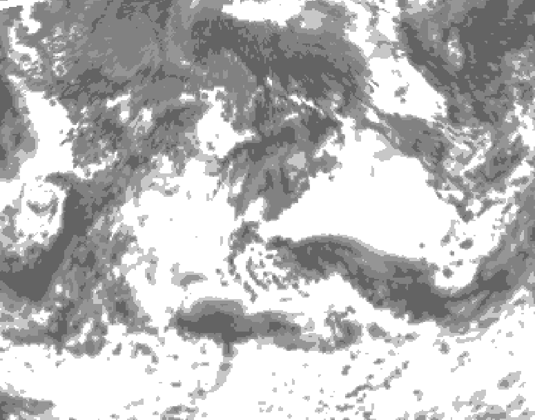 GDPS total cloud 084 hour forecast chart for Canada based on 2026/08/29 1200Z data