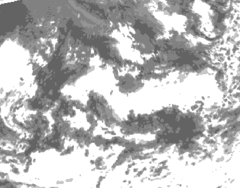 GDPS total cloud 120 hour forecast chart for Canada based on 2026/08/29 1200Z data